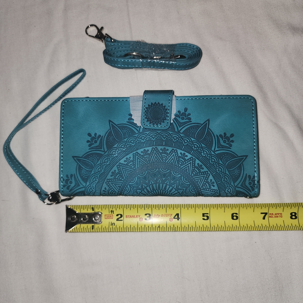 Blue Mandala Phone Case with Strap